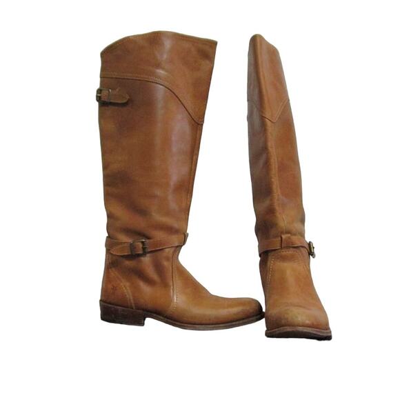 Frye Camel Dorado Riding Boots Sz 6 - Picture 1 of 7